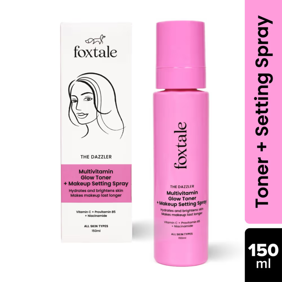 Foxtale The Dazzler Multivitamin Glow Toner + Makeup Setting Spray (150ml)