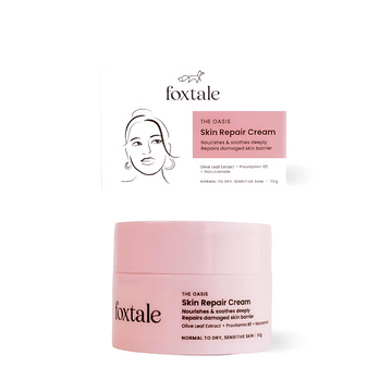 Foxtale Skin Repair Cream With Olive Leaf Extract, Provitamin B5 & Niacinamide (50g)