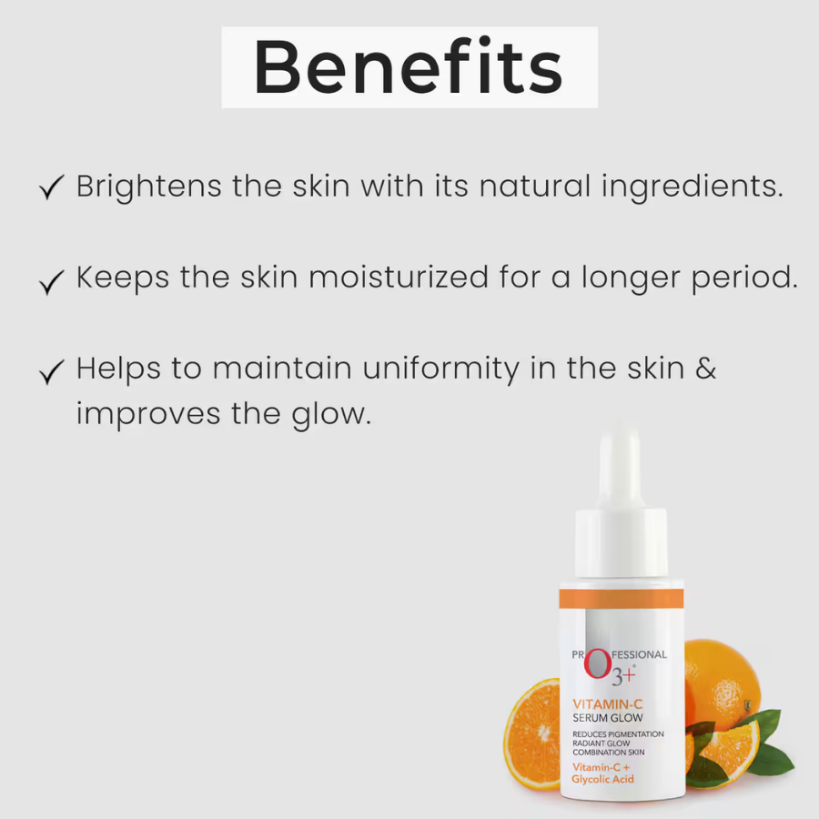 O3+ Professional Vitamin C Serum Glow with Glycolic Acid